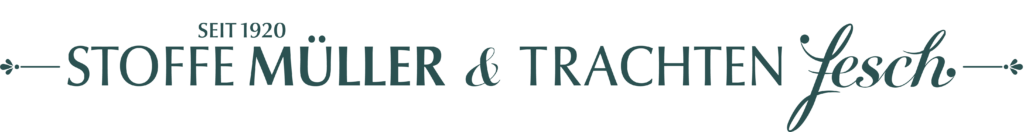 Breites Logo von Stoffe Müller & Trachtenfesch als Wortmarke